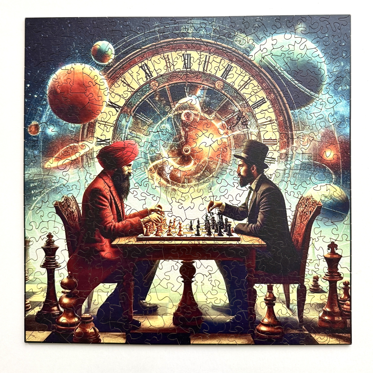 Holzpuzzle von Fragmentis für Erwachsene Das Spiel Schnitt Gesamtansicht